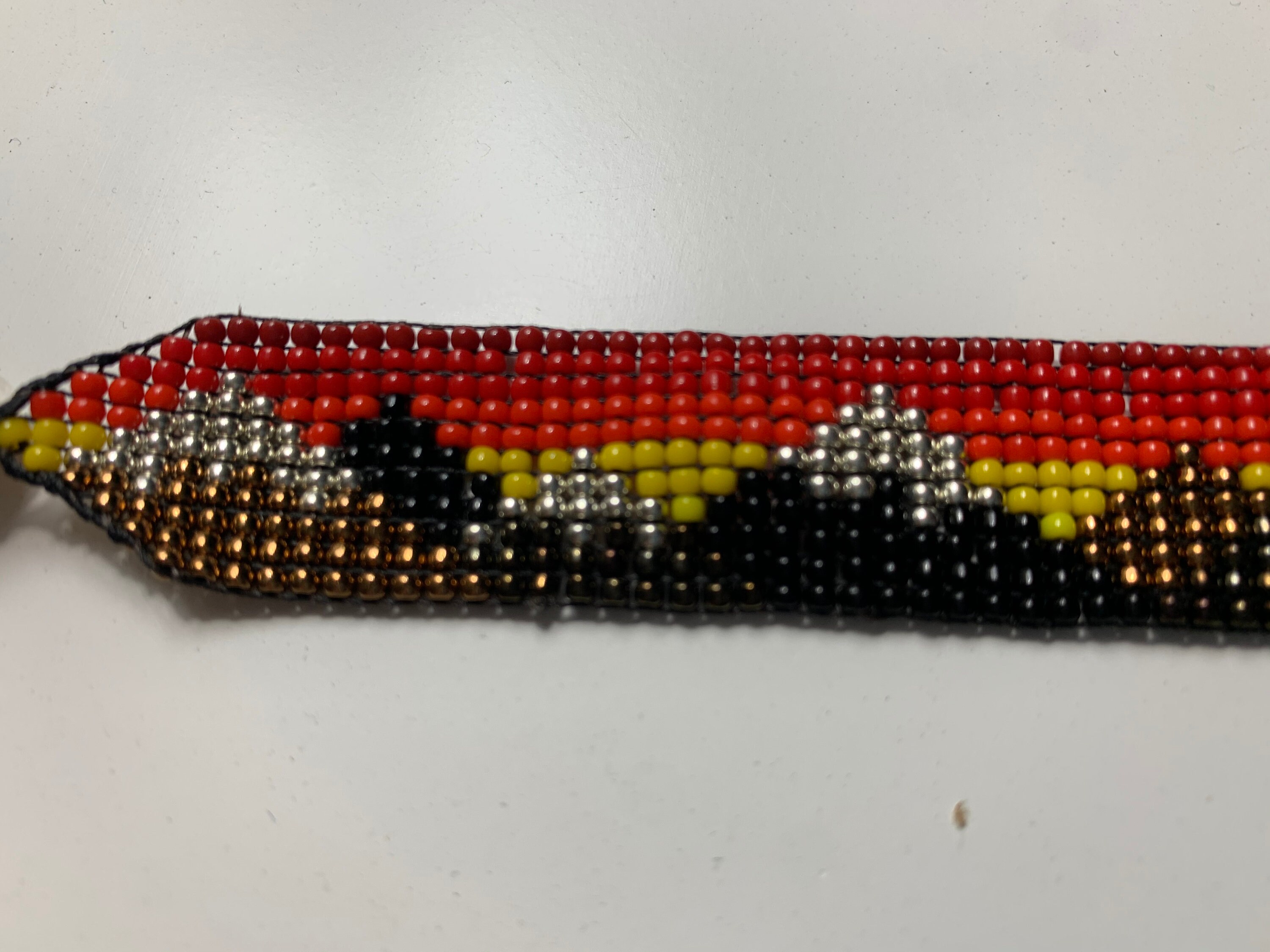 Loom Beaded Mountain With Sunset Beaded Loom Bracelet Etsy