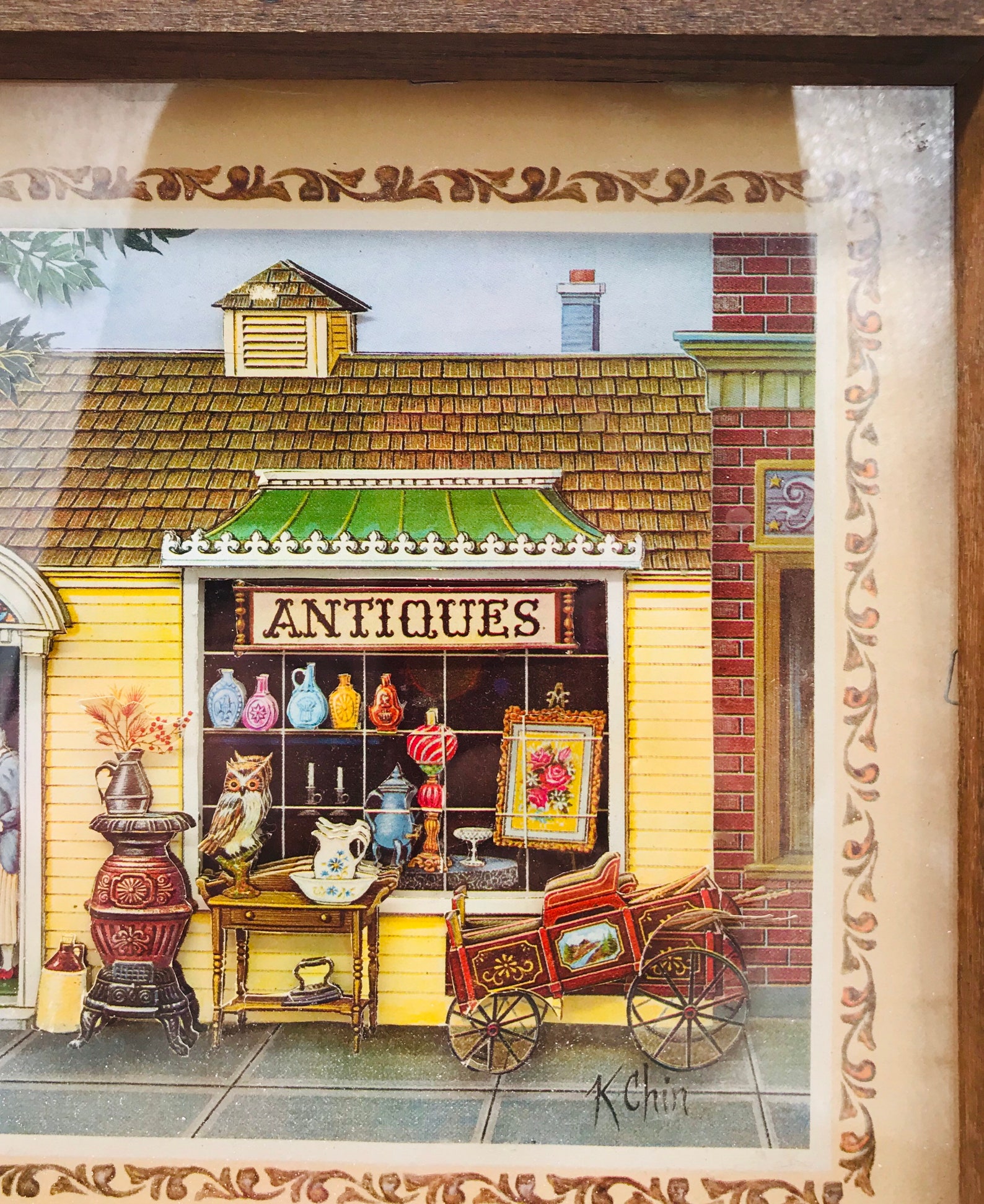 Vintage Picture of an Antique Store Picture Frame Etsy