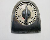 Vintage Metal Kitchen Timer, Egg Timer, Made in Milan Italy