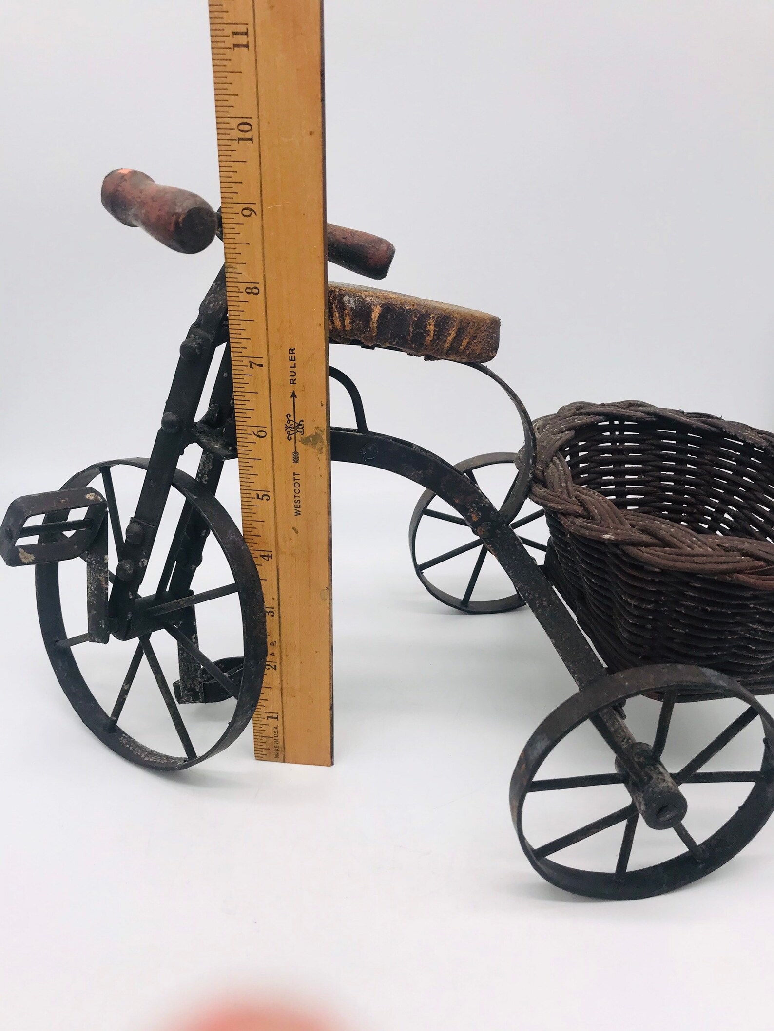 Vintage Flower Planter Tricycle Bicycle Metal Wood and Etsy