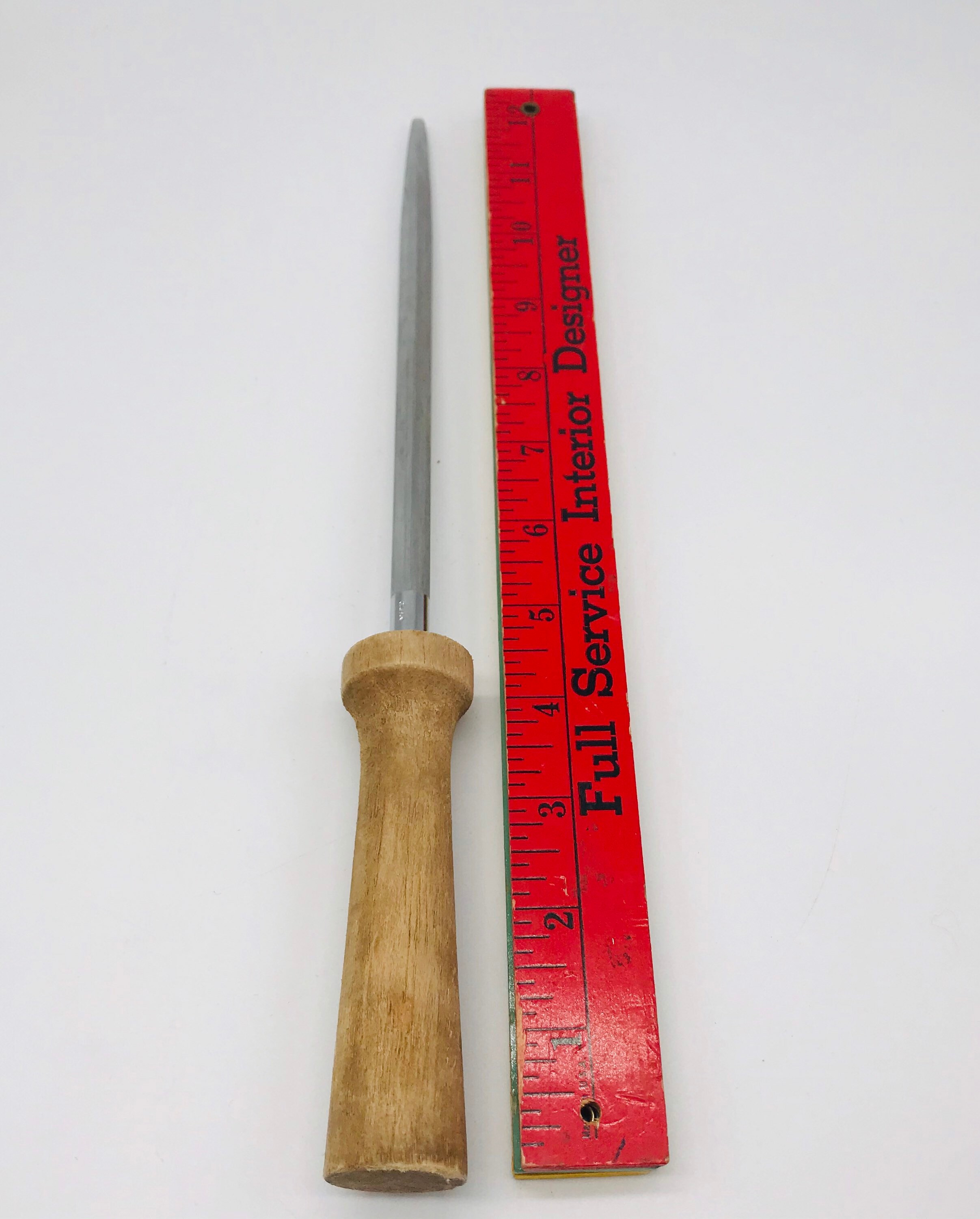 Vintage Natural Wood Handle Knife Sharpener Etsy