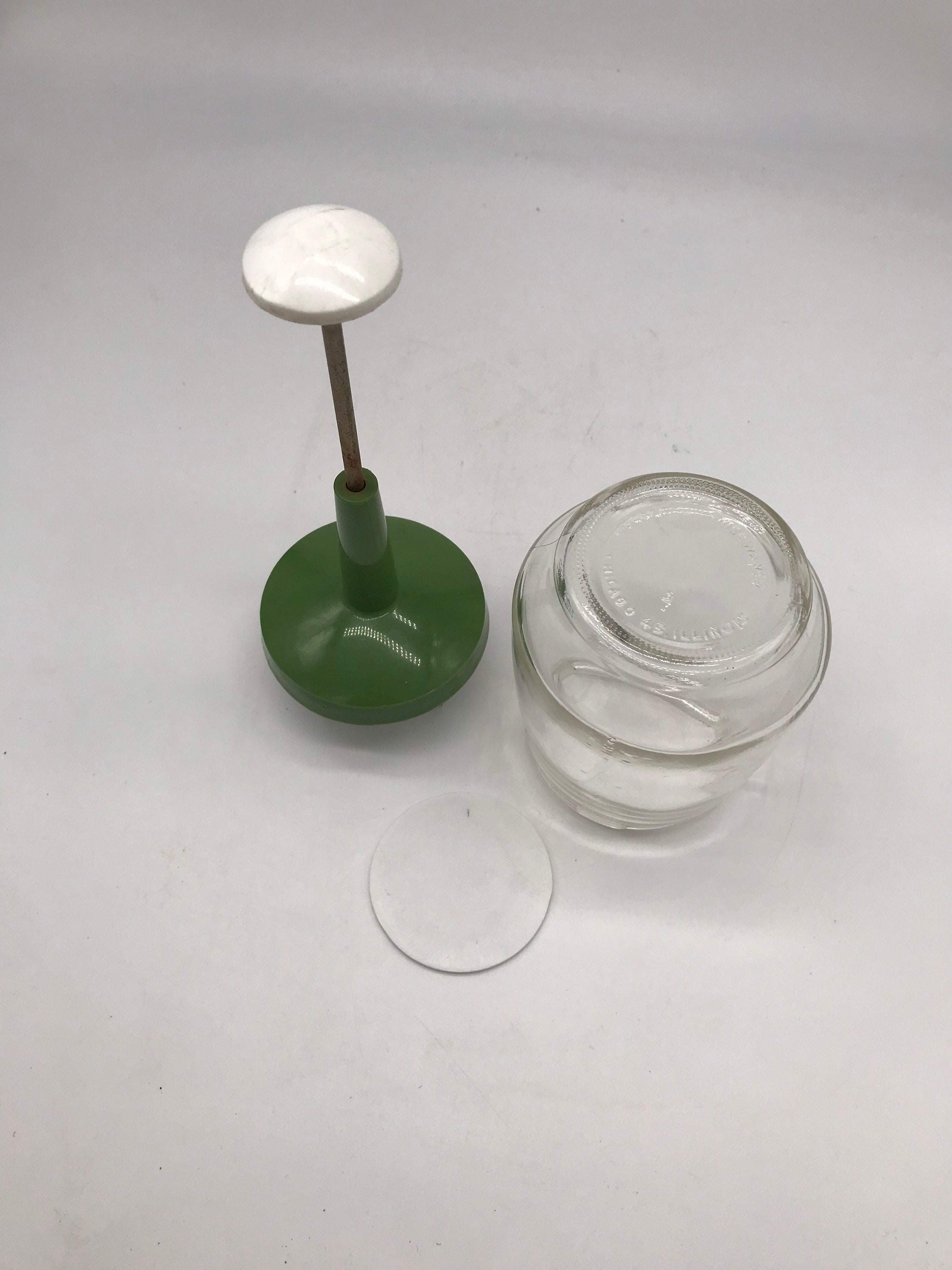 1960s Vintage Glass Nut Chopper Nut Chopper Green Chopper Etsy