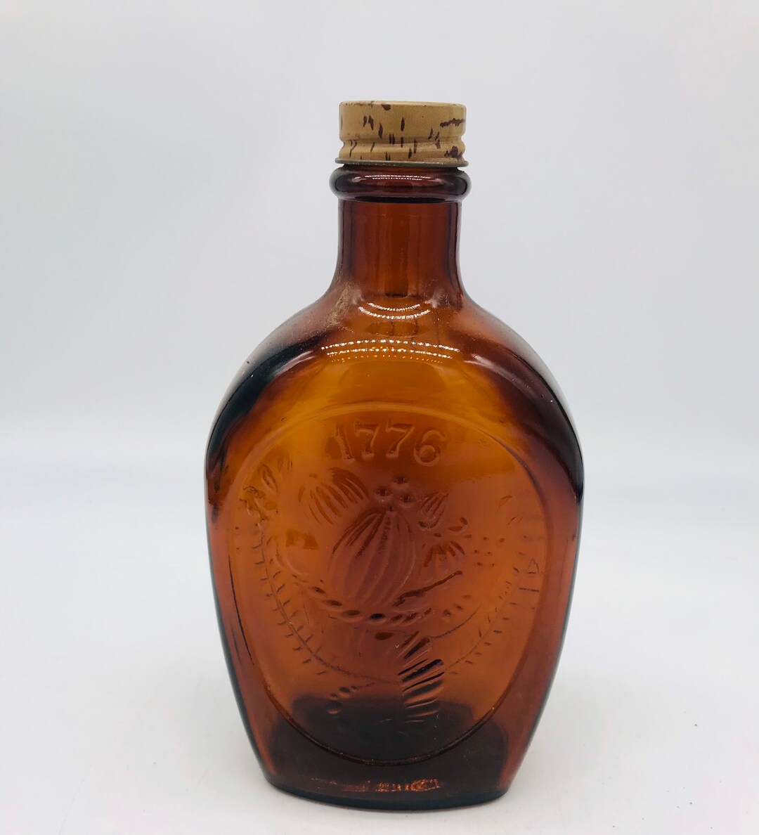 Vintage Amber Jar With Lid / 776 / Log Cabin Syrup Jar / Fall Etsy