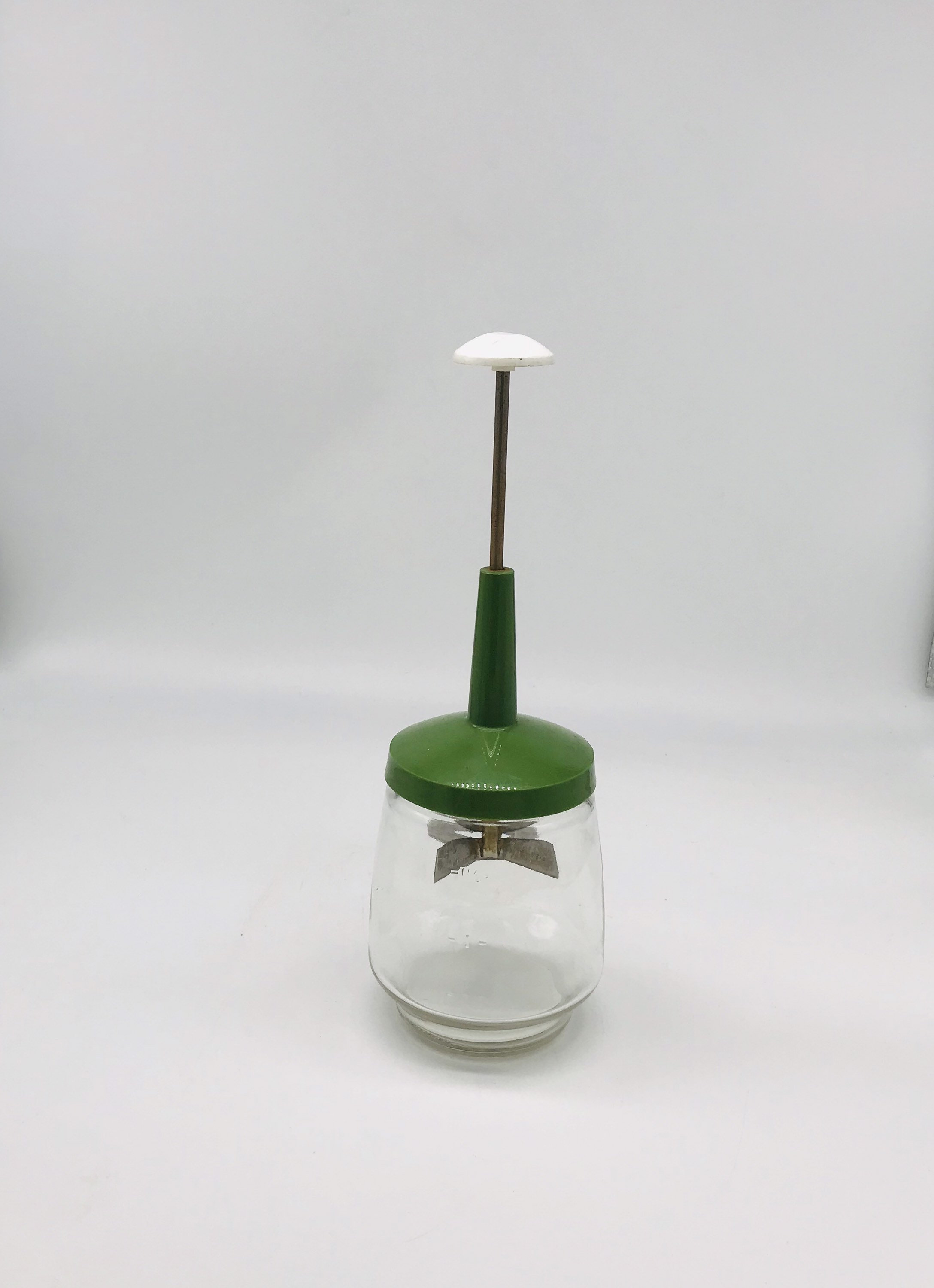 1960s Vintage Glass Nut Chopper Nut Chopper Green Chopper Etsy