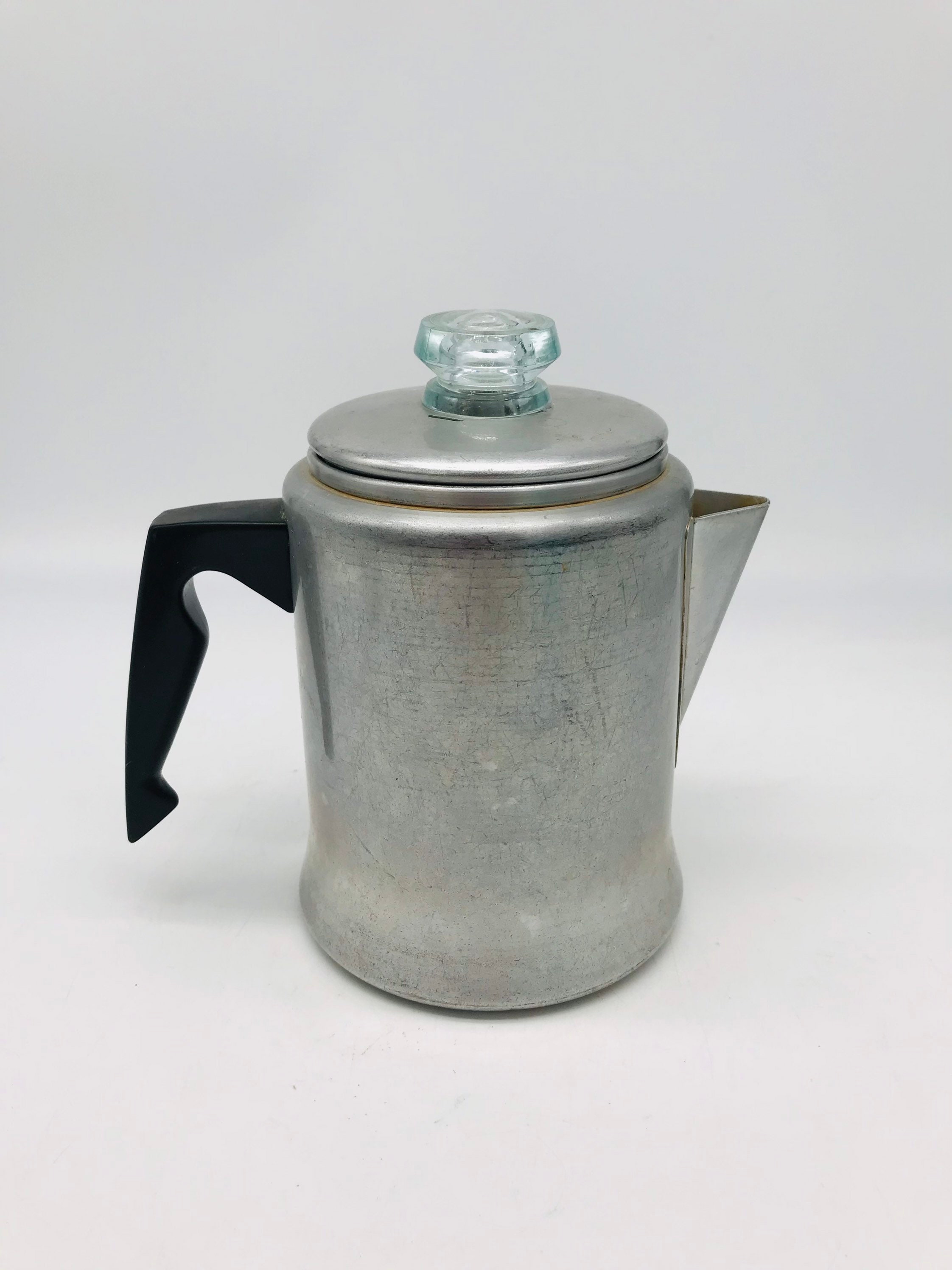 Thrifty Finds ~ Vintage Aluminum Coffee Pots  Vintage coffee pot, Aluminum coffee  pot, Vintage coffee