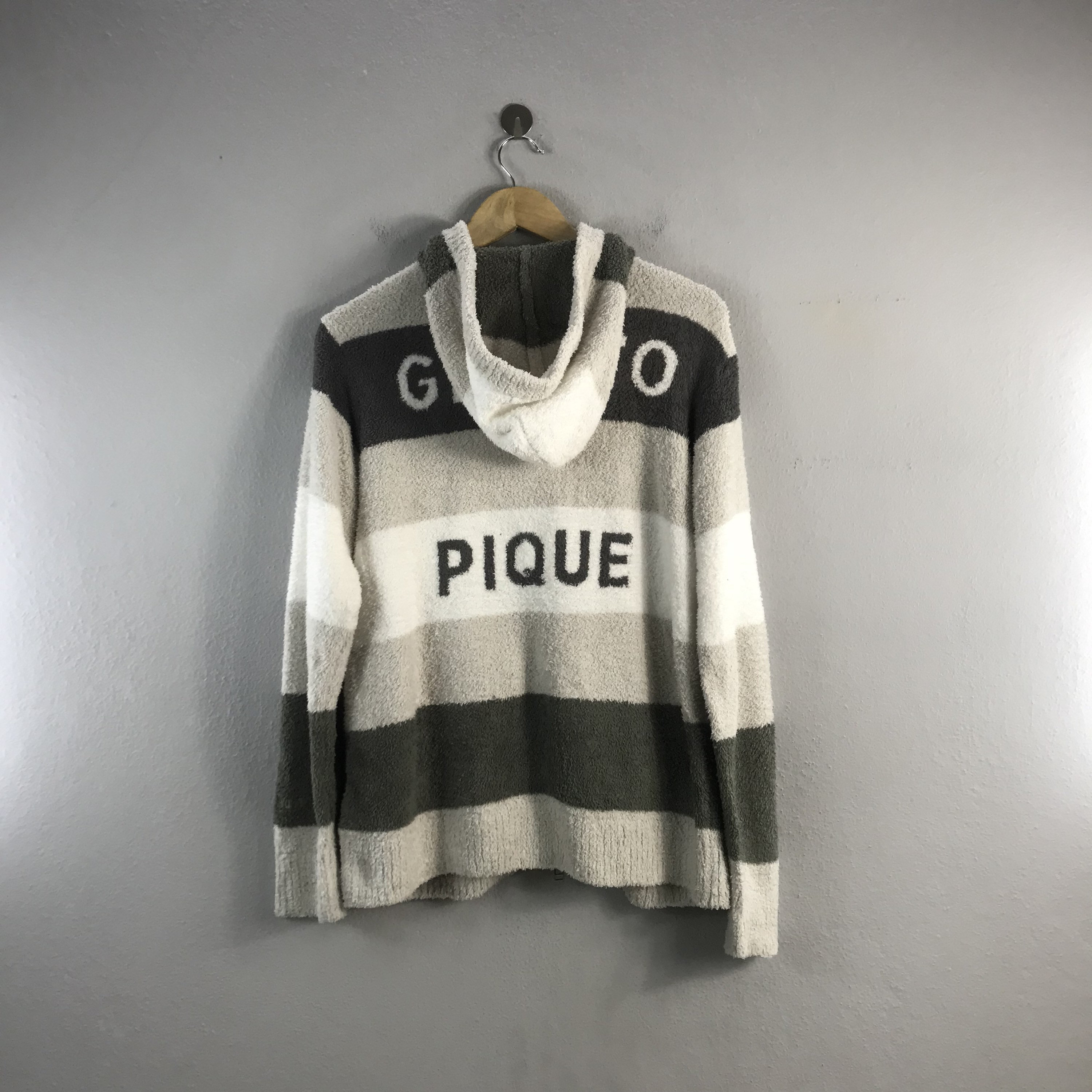Gelato Pique Homme Striped Hoddie Fleece Japanese Brand