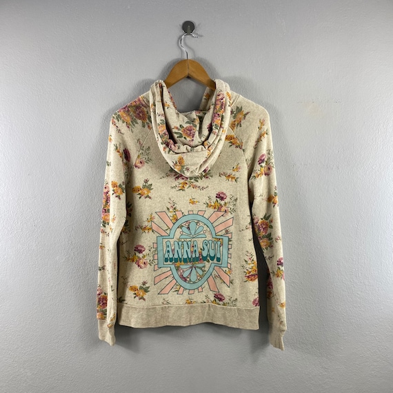 Vintage Anna Sui Zipper Floral All Over Design St… - image 1