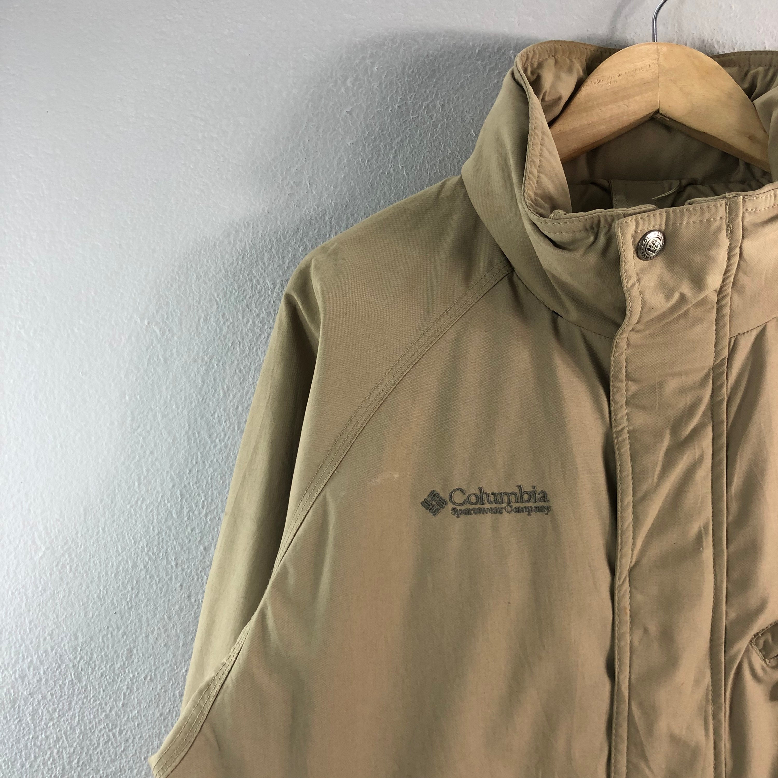 Beige columbia jacket sale