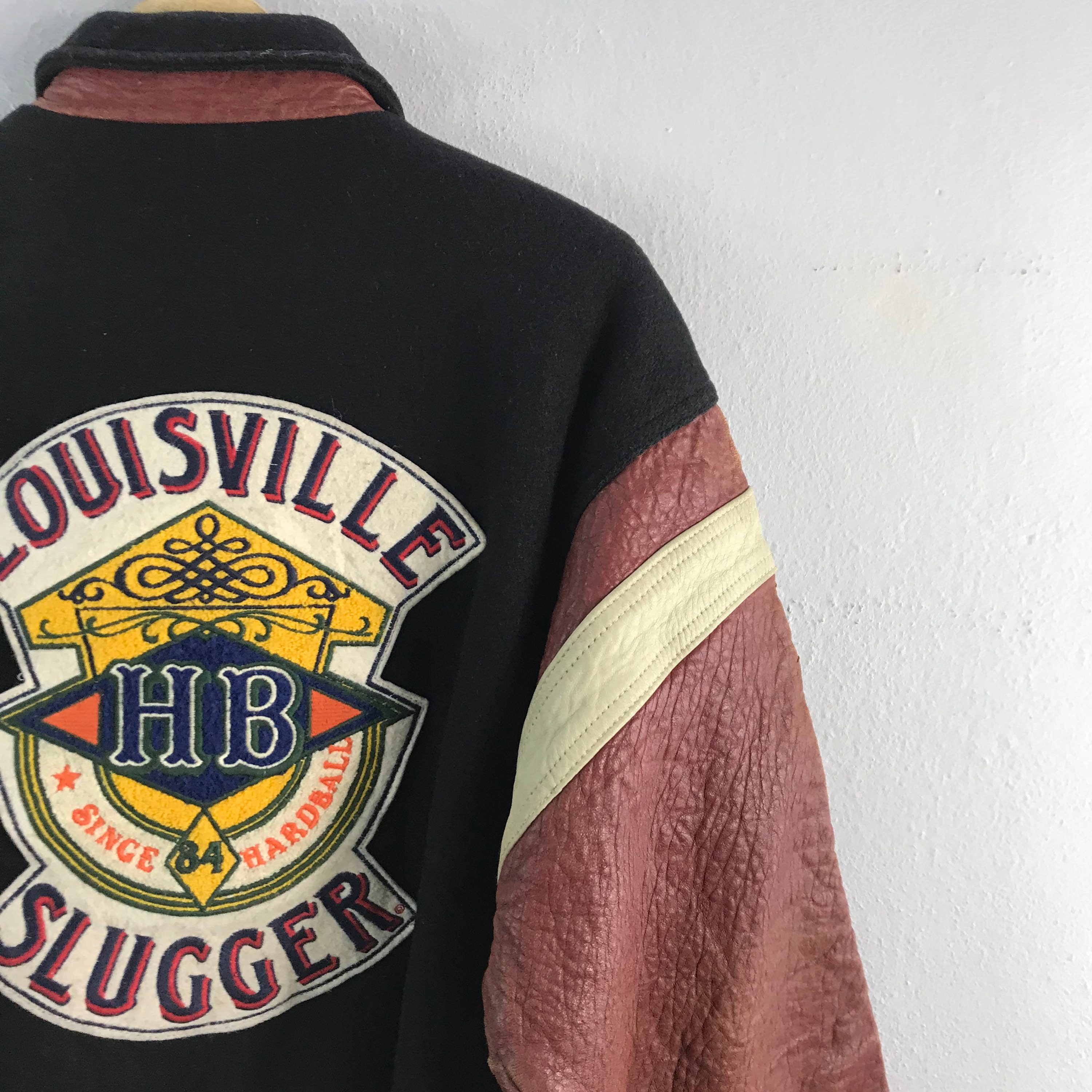Vintage Louisville Slugger Embroidered Baseball Colorblock 