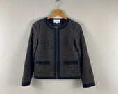 Vintage Mackintosh Philosophy Ladies Style Double Pocket Brand Stylish Fashion Bombers windbreaker jacket Grey 38 women size