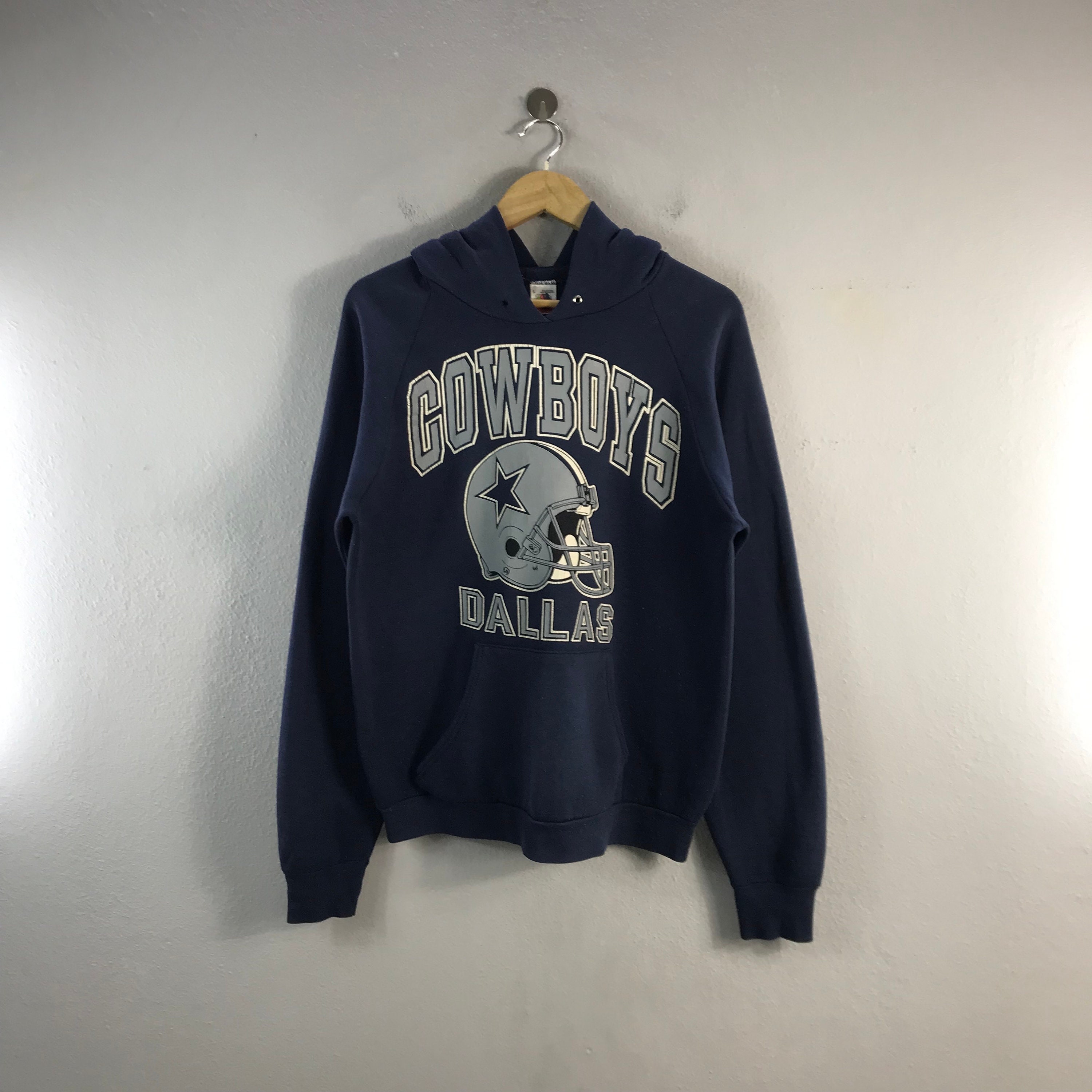 Vintage 90s Grey NFL Dallas Cowboys Sweatshirt - Small Cotton