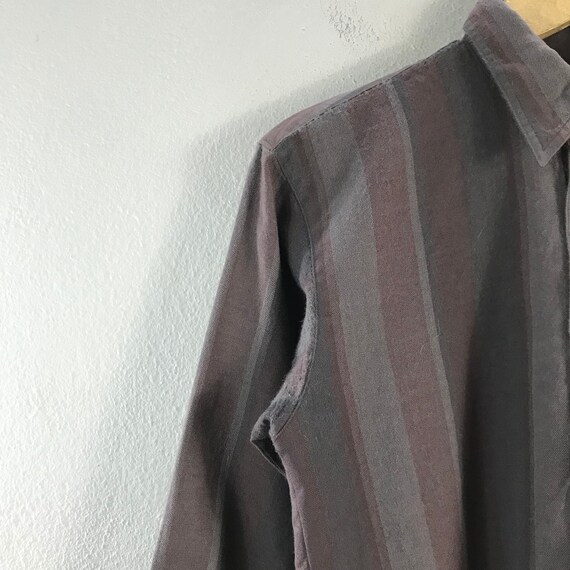 Vintage MONSIEUR Striped Casual Japanese Brand Me… - image 3