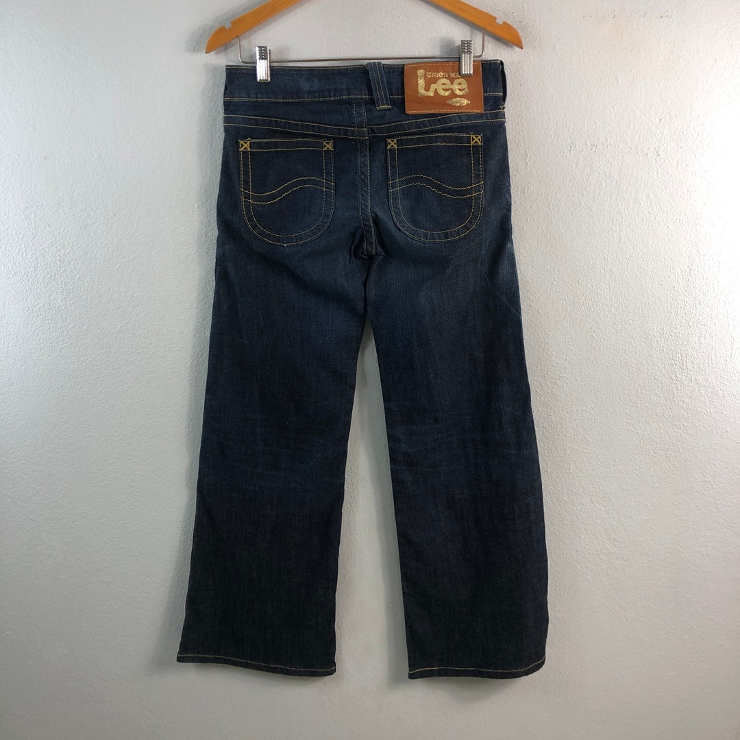 Buy Vintage Lee Union Made Jeans Womens Low Rise Flare Faded Design