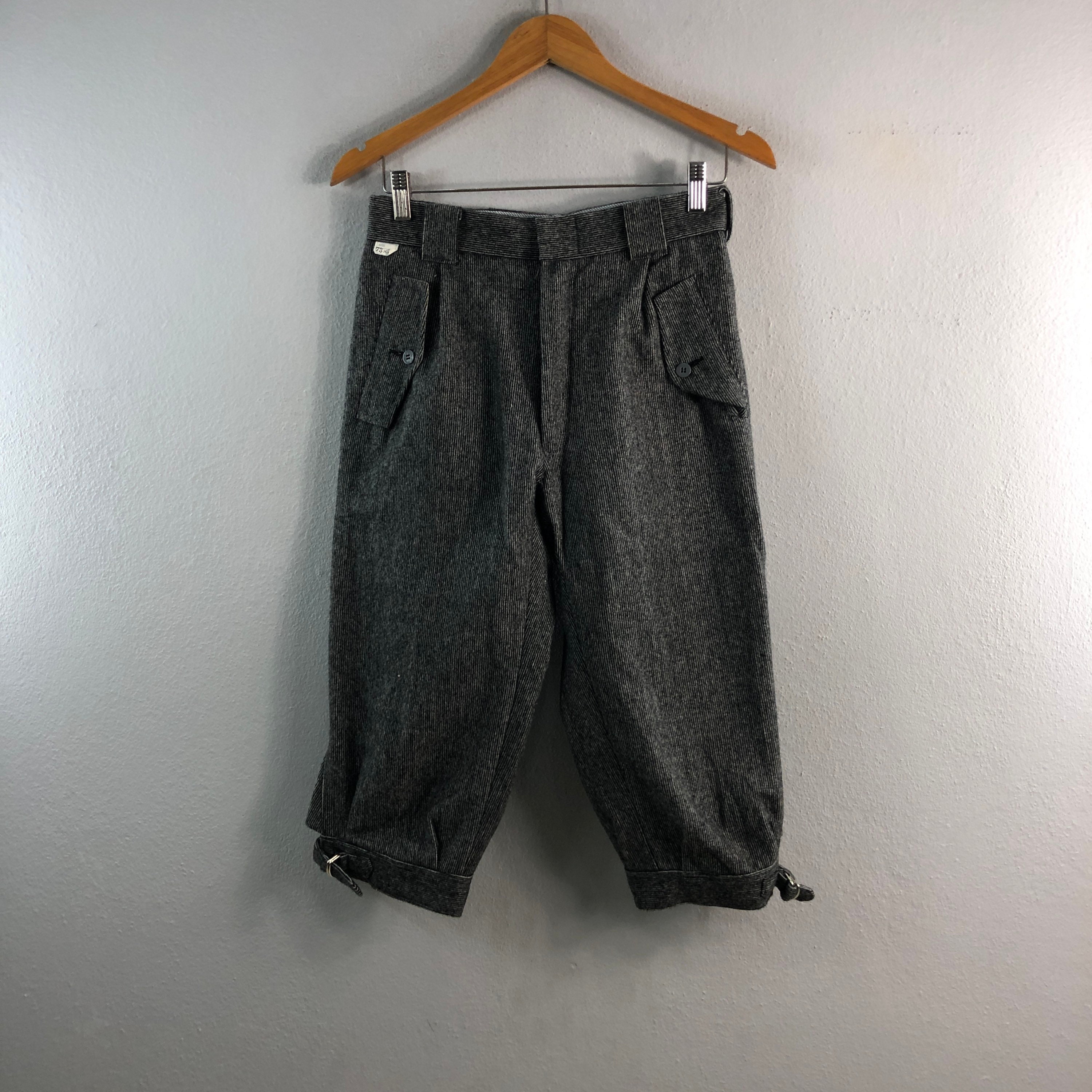 Vintage 90s Nippin Mountain Ski Wear Japanese Brand Style Sportswear  Japanese Brand Cropped Wool Outfits Trouser Pants Grey W28x18 -  Hong  Kong