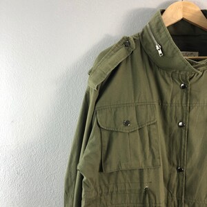 Scale Multipocket Army Design Casual M65 Style Military Utility Oversized Field Hoddie 1990er Parka Bombers Windjacke Grün Medium Bild 3