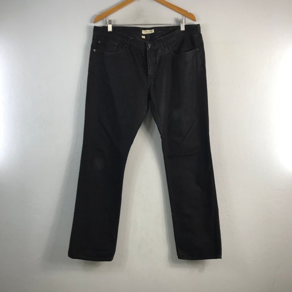 Vintage Burberry London Menswear Style Denim Casual Outfits Brand Designer  Jeans Straight Cut Fashion Trouser Pants Black W38x30 