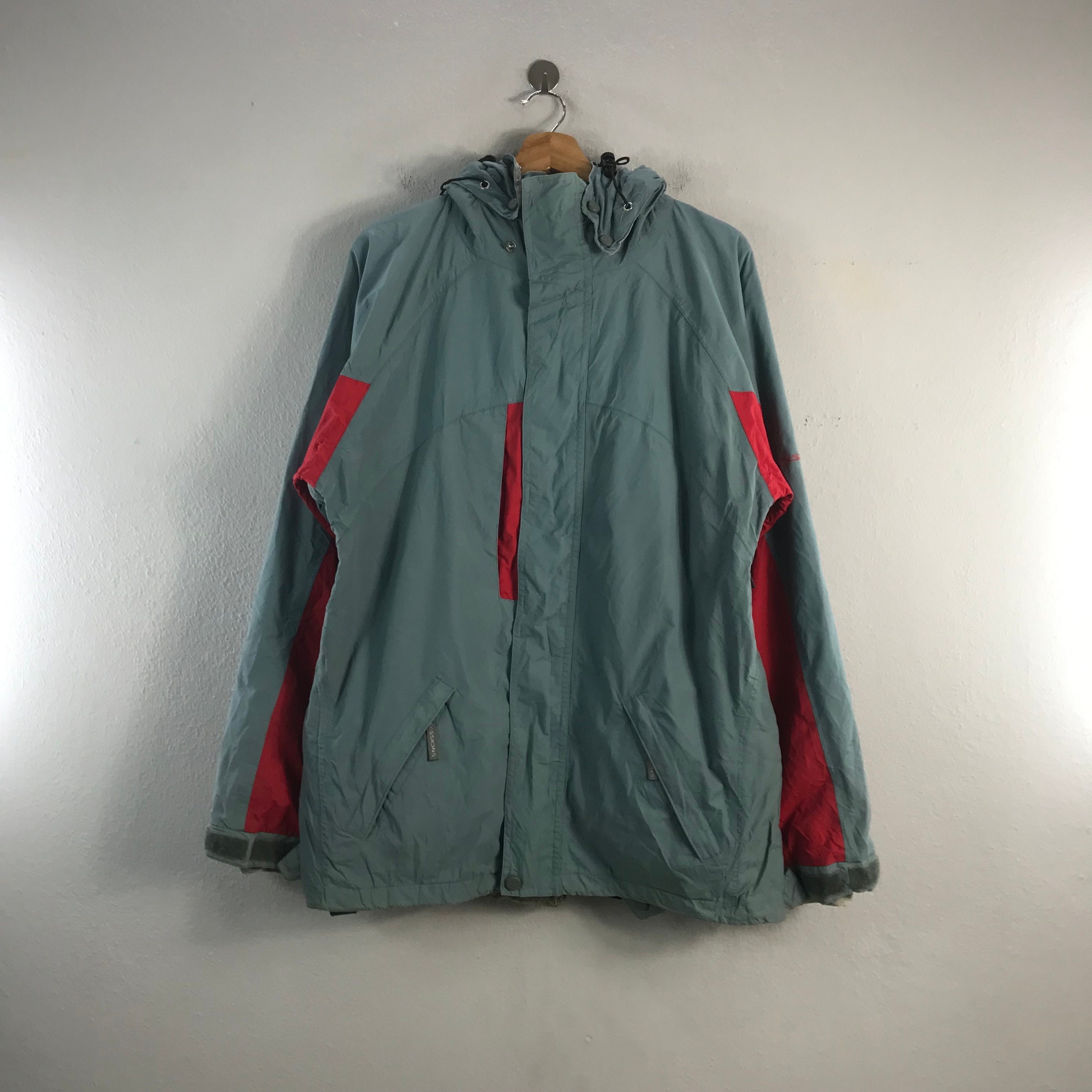 Vintage Sessions Ridge Series Snowboards Ski Style Streetwear Outerwear Snow Outfits Fashion Bombers Windbreaker Jacket Grey Small Etsy Canada