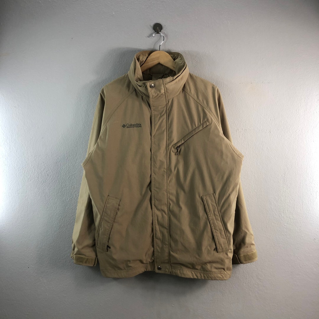 Columbia Sportswear Company Style - Etsy Outdoor Bombers Windbreaker Waterproof Streetwear Jacket Medium Outfits Casual Vintage Hiking Beige Light