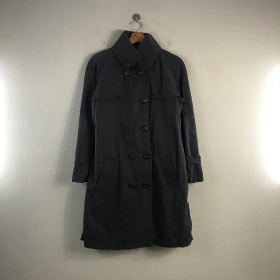 Vintage Moschino Jeans Womens Trench Overcoat Des… - image 1