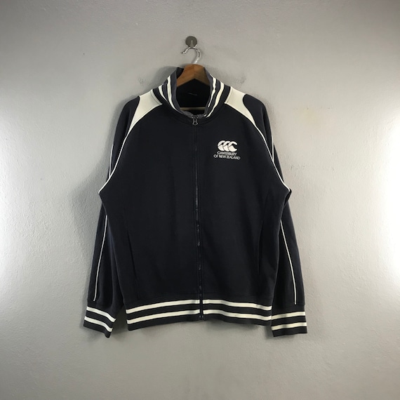 Vintage Canterbury de Nouvelle Zelande rugby brode fermeture eclair style homme pull tenues decontractees mode bombers veste coupe vent noir L Etsy France