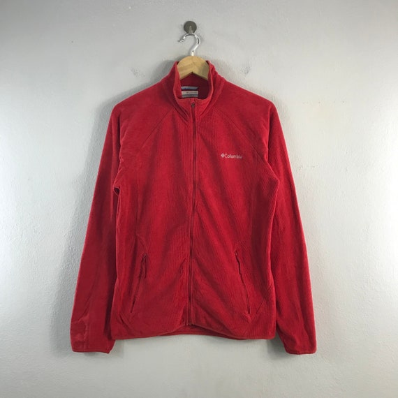 Vintage Columbia Sportswear Omni Wick Outdoor Light Brand Menswear Style Zipper Outfits Fashion Sweater Bomber Jacket Windbreaker Red Medium Etsy