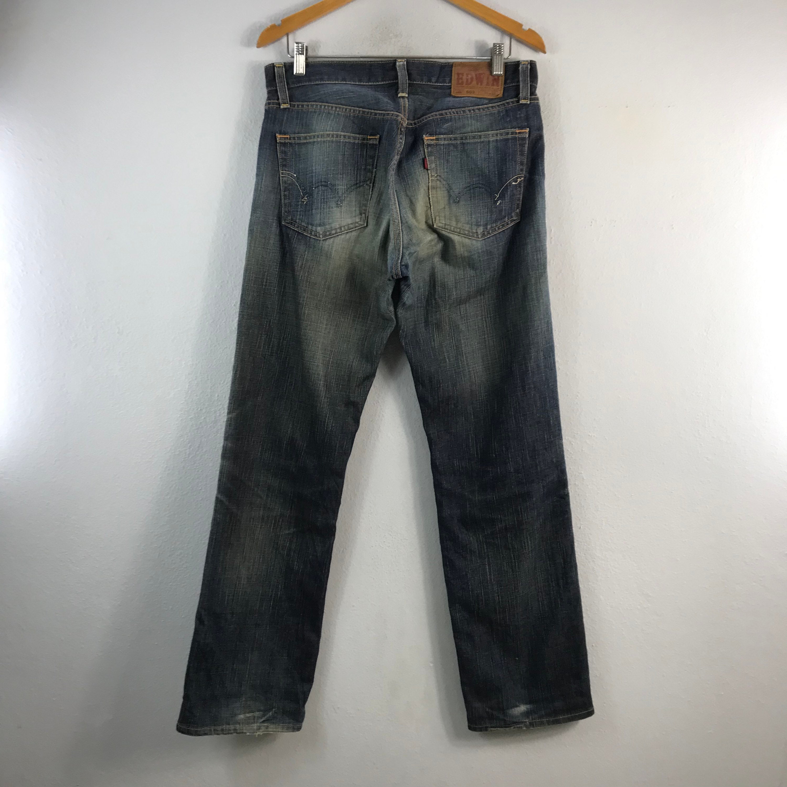 Vintage Edwin 503 Japan Faded Distressed Menswear Jeans Casual - Etsy