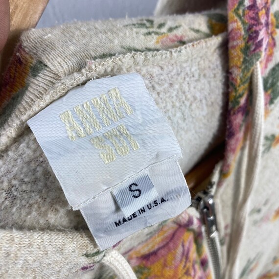 Vintage Anna Sui Zipper Floral All Over Design St… - image 9