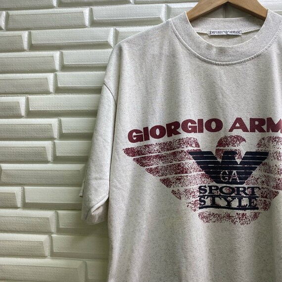 GIORGIO ARMANI - Logo-print T-shirt