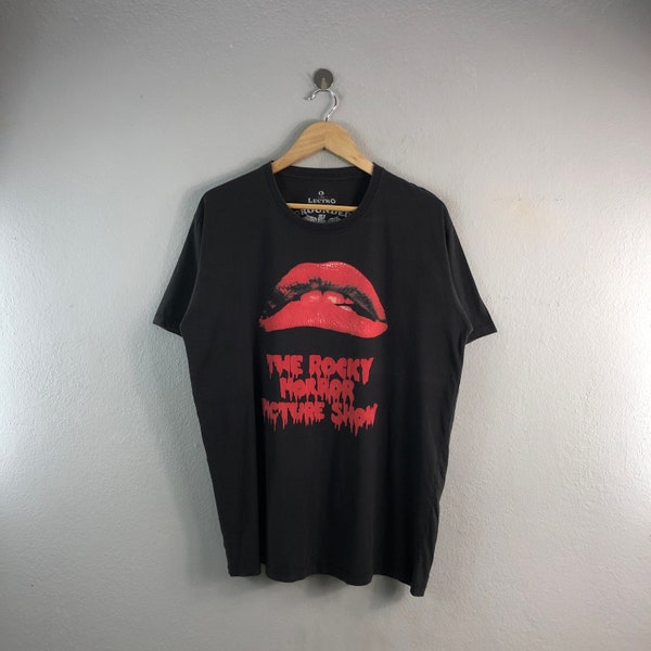 The Rock Horror Picture Show Musical Horror Jim Sharman Vintage Film Movie Style Streetwear Design Top tees tshirt Black Large