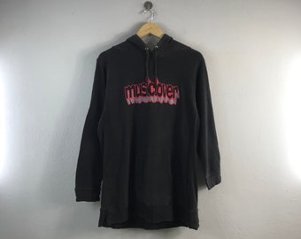 Vintage Music Lover Style Rock IYEPPM Japanese Brand Casual Outfits Streetwear Fashion Design Script Hoddie sweater Black Medium