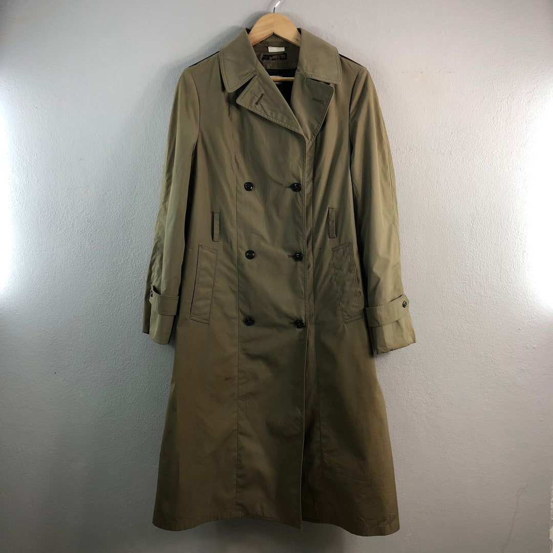 Vintage 80s Whaling MFG Co Inc Military Army Peacoat Trench - Etsy
