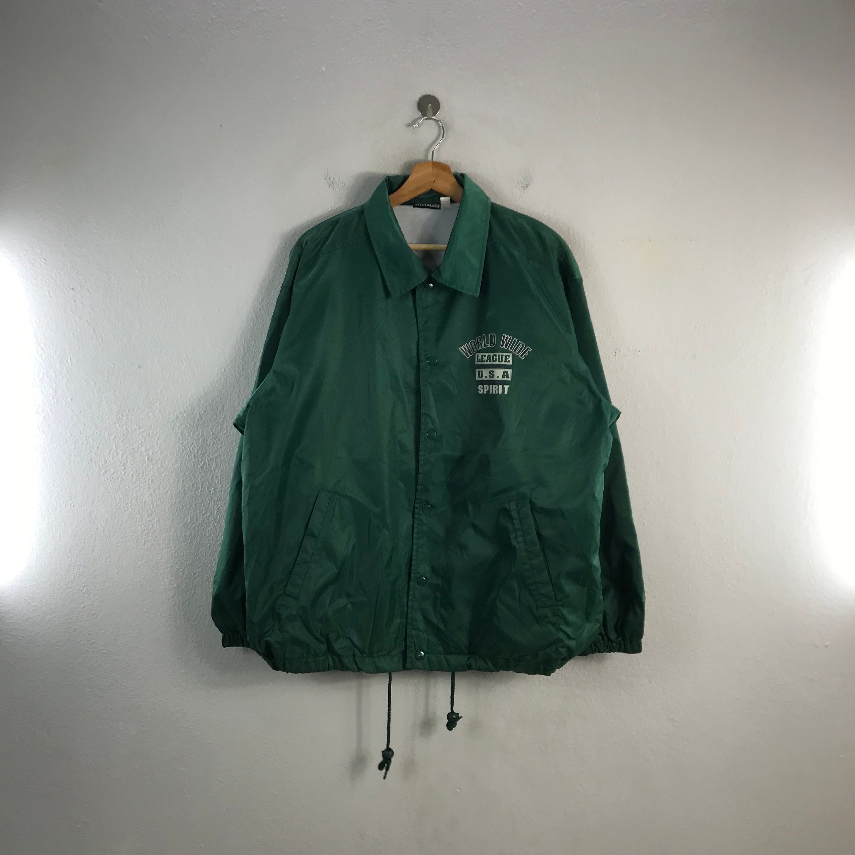 Champion coach best sale jacket green