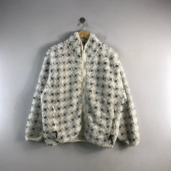 Vintage Angero Lupis Bulky Fleece Polka Dot Desig… - image 1