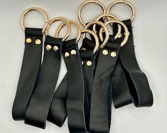 Black Leather Wriststrap