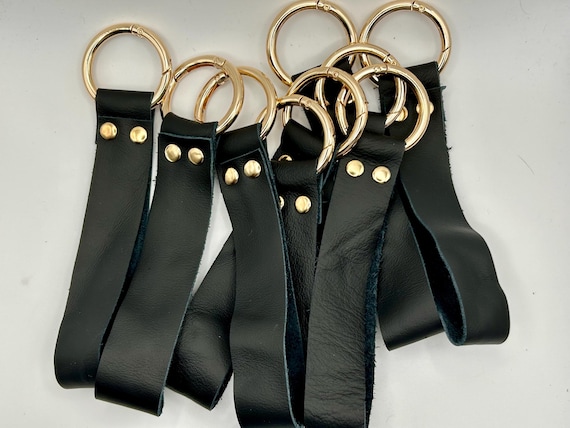Black Leather Wriststrap