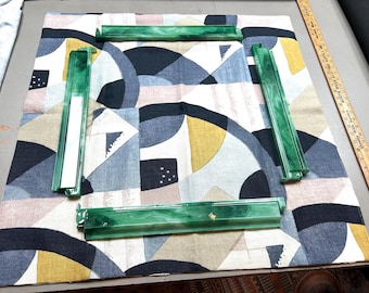 Handmade designer Mahjong Mat William Morris Marigold