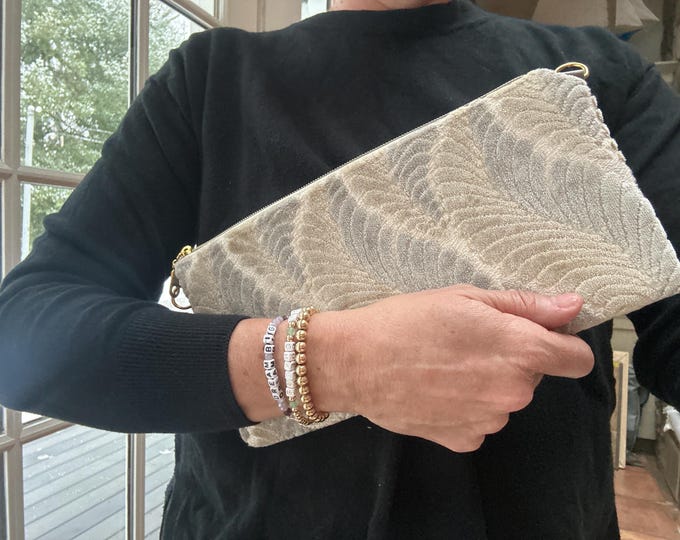 Vintage Feathers Designer Woven Handmade UPcycled bag XL30