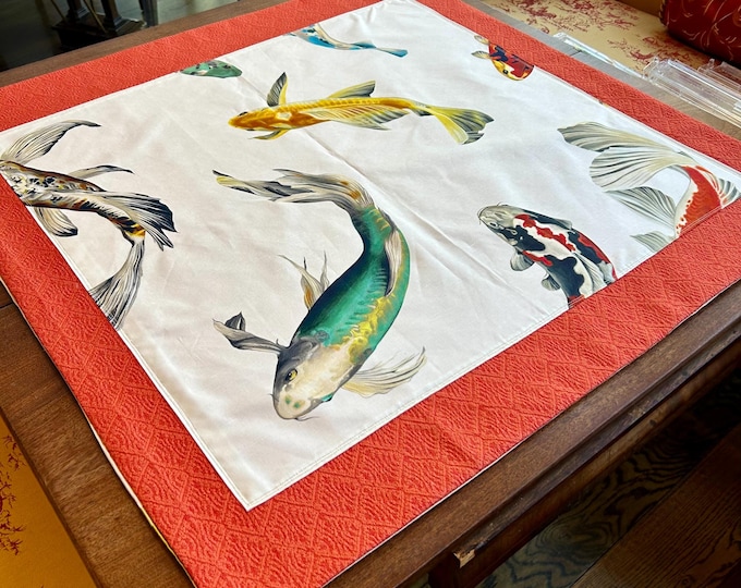 Pierre Frey Koi  Custom Mahjong Trio