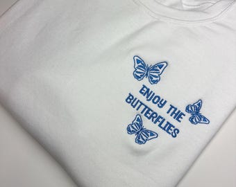 Sudadera o sudadera con capucha Enjoy The Butterflies