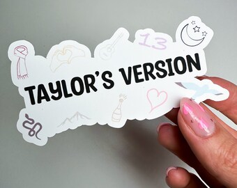 Pegatinas de la versión Taylors, inspiradas en Taylor Swift