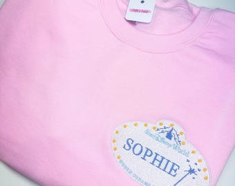Sudadera o sudadera con capucha inspirada en la insignia del miembro del elenco de Disney