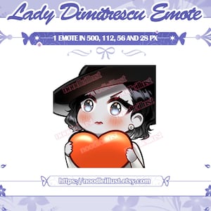 Lady Dimitrescu Emote for Twitch, Discord, Youtube | Resident Evil Village Emote instant download