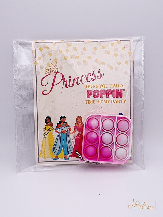 Princess Party Favor / Princess Popit / Birthday Party Popit Etsy