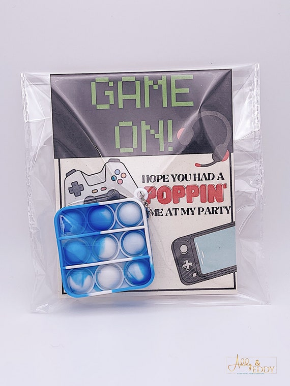 Gamer Party Favor / Gamer Popit / Birthday Party Popit / Etsy