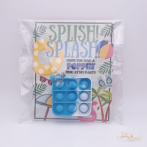 Pool Party Favor / Pool Popit / Birthday Party Pop-it / Pool Popper / Pool Birthday Party / Summer Birthday Party Favors