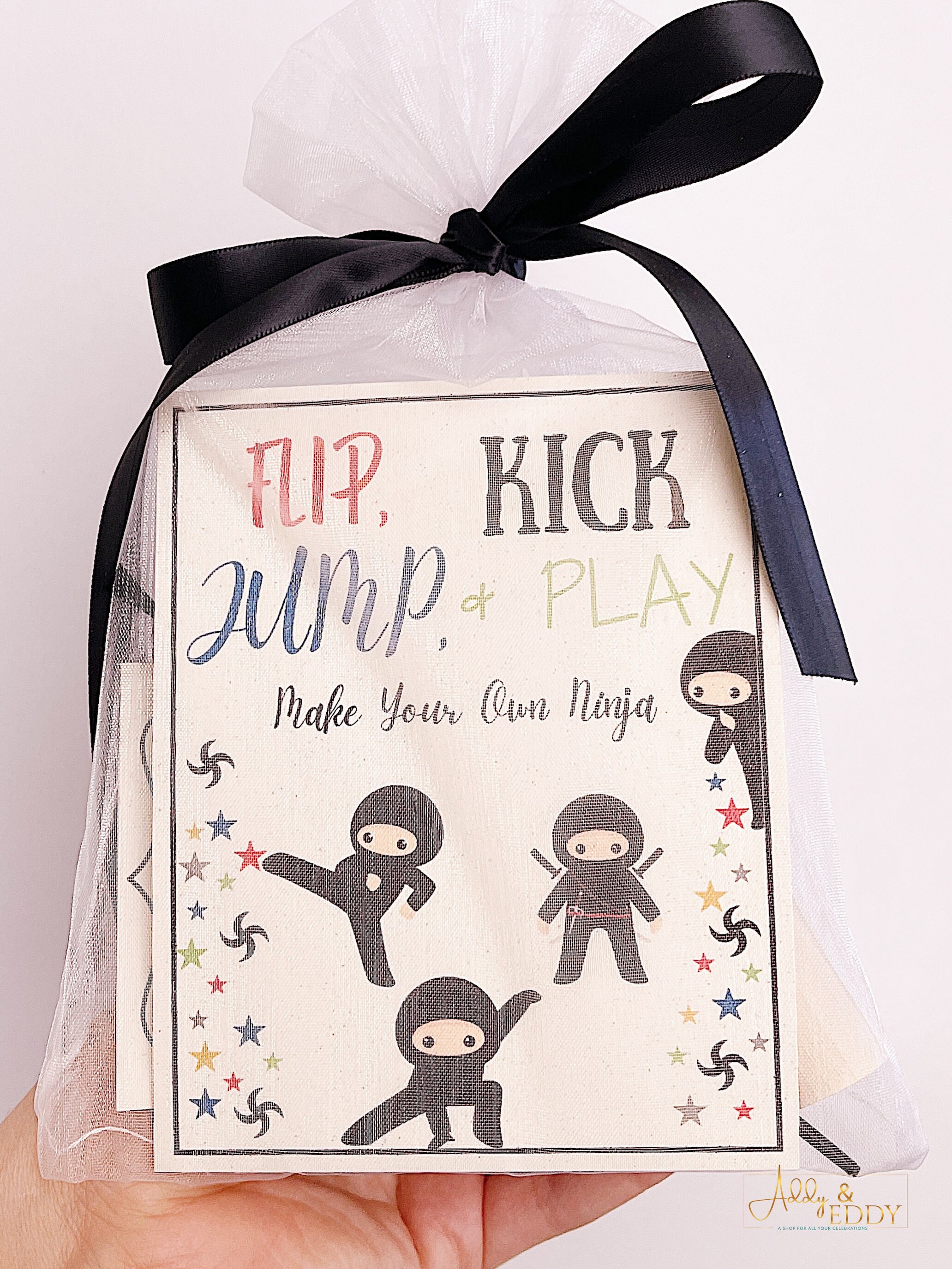 Ninja Party Favor / Ninja Birthday Party / Ninja Party Etsy