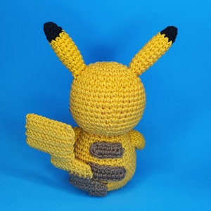 PDF Pikachu amigurumi pattern. crochet doll pattern in English and Spanish. Crochet doll image 4