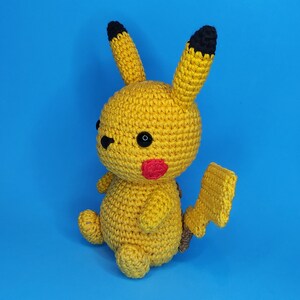 PDF Pikachu amigurumi pattern. crochet doll pattern in English and Spanish. Crochet doll image 5
