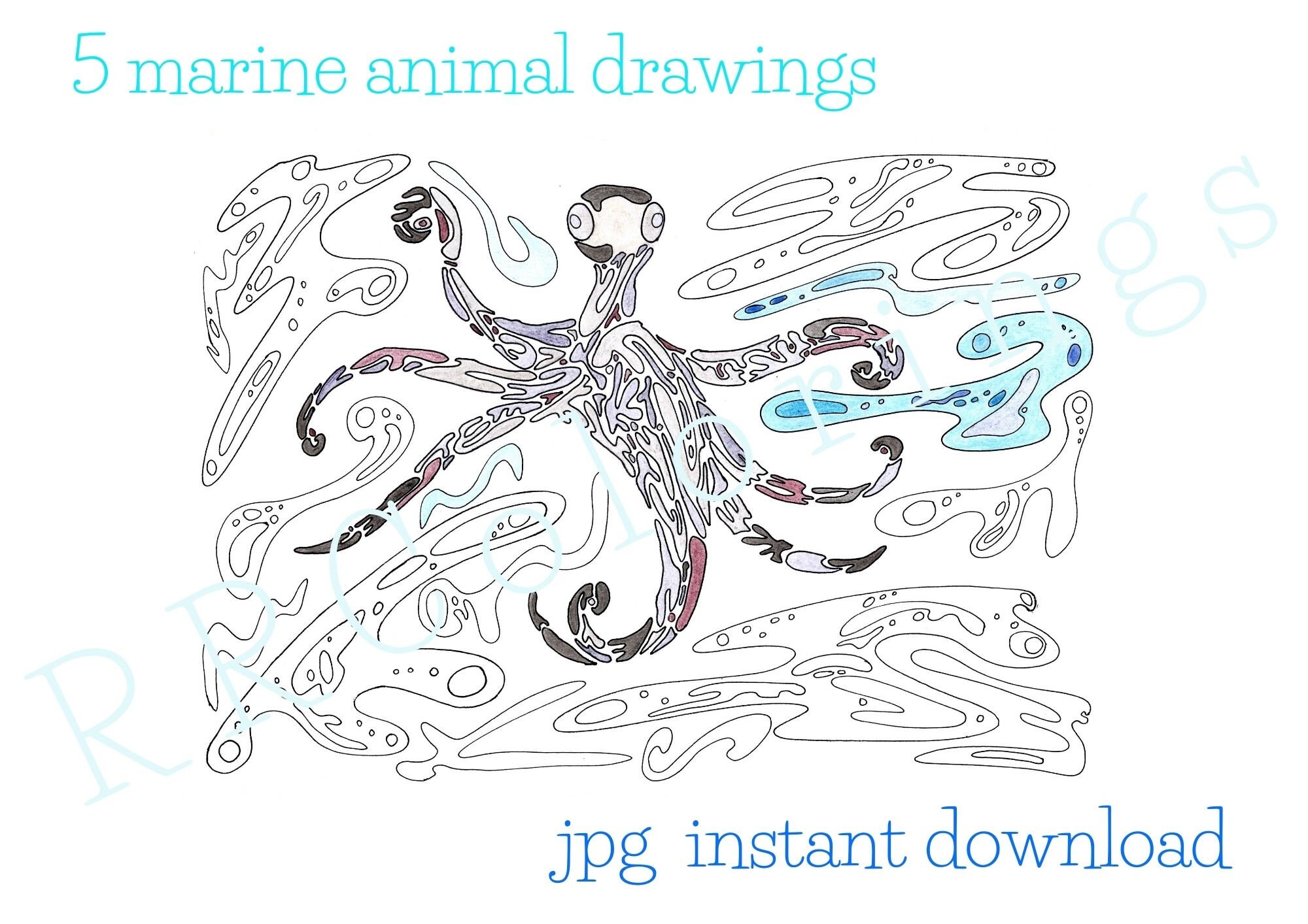 Instant Printable Animal Coloring Pages Kids Coloring Sheets - Etsy Ireland