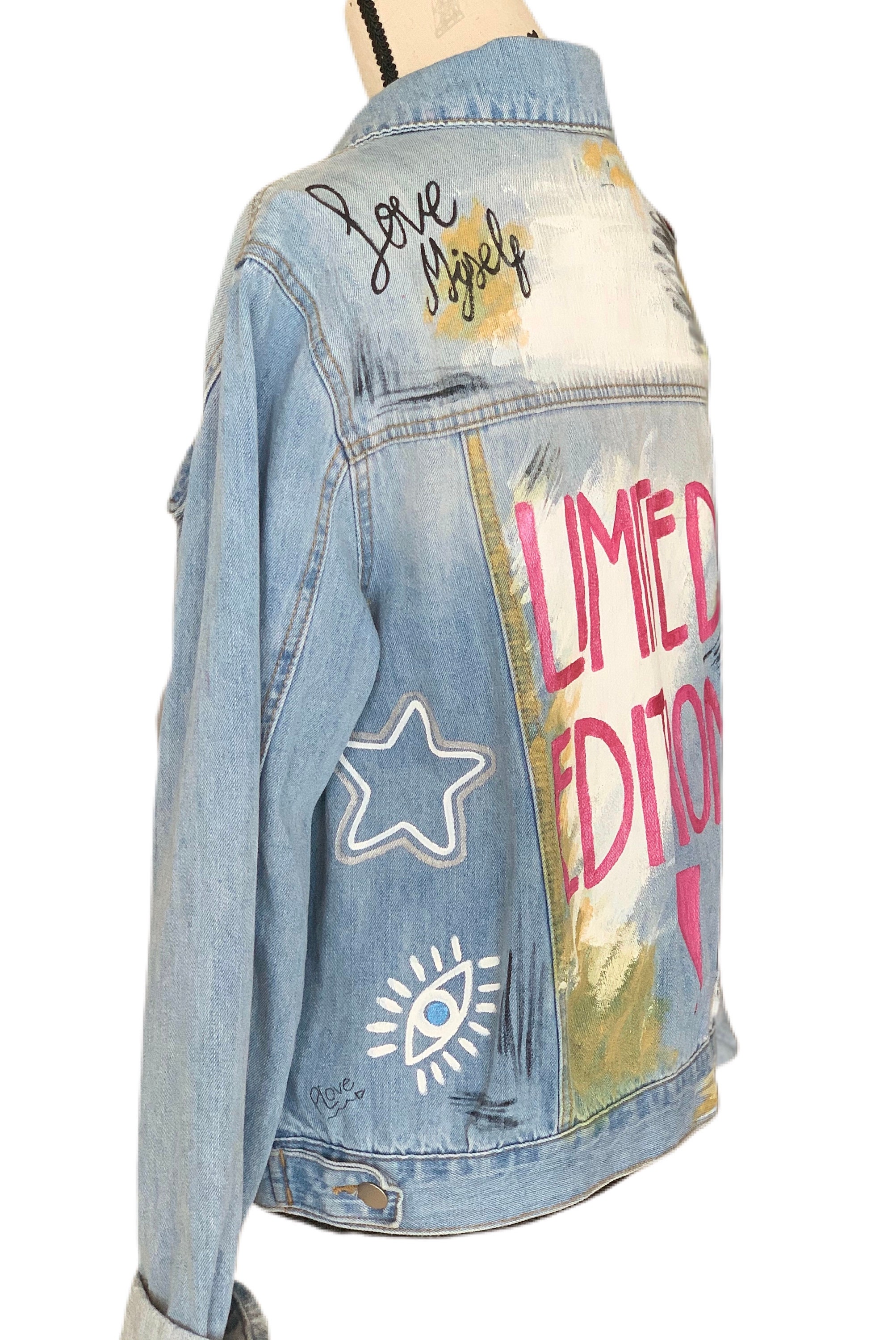 Hand Painted Denim Jacket limited Edition - Etsy